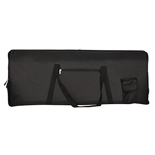 Glarry Electric Piano Keyboard 76 Key Nylon Case Gig Bag with Strap for YMAHA Black