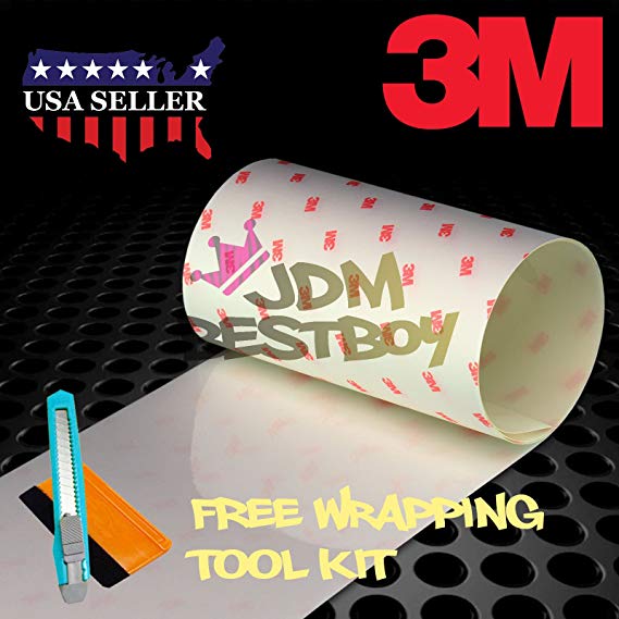 FREE TOOL KIT 3M Scotchgard Hood Bumper Paint Protection Brace Clear Film Vinyl Wrap Decal Self Adhesive - 6"x24"