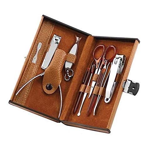 RC Collection Deluxe 10 Piece Manicure Set with Carrying Case