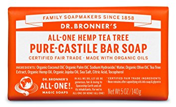 Dr. Bronner's Organic Pure Castile Bar Soap - Tea Tree - 5 oz