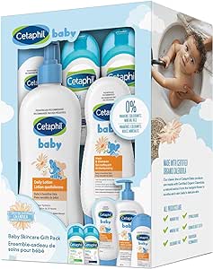 Cetaphil Baby Gift Pack - Baby Skincare Essentials - Paraben, Colourant and Mineral Oil Free, 3 Count (Pack of 1)