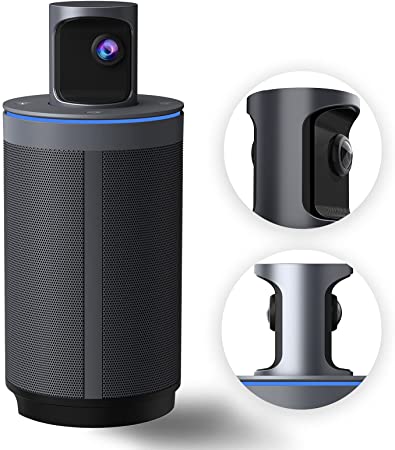 NexiGo Meeting 360, 8K Captured AI-Powered Framing & Speaker Tracking, 1080p HD 360-Degree Smart AIO Video Conference Camera, 8 Noise-Cancelling Microphones, and Speaker