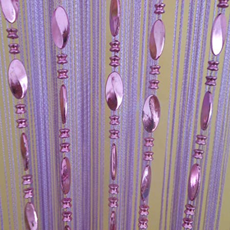 ZideTang Beaded Door Curtain Tassel Divider Color Purple