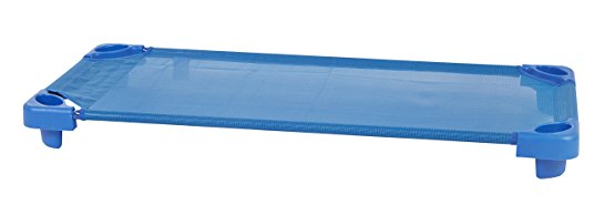 ECR4Kids Children's Naptime Cot, Stackable Daycare Sleeping Cot for Kids, 52" L x 23" W, Assembled, Blue