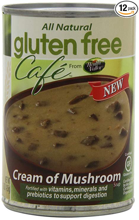 Gluten Free Cafe Cream of Mushroom Soup, 15 Ounce (Pack of 12)