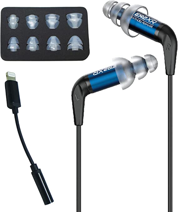 Etymotic Research Limited Edition ER2XR Extended Response High Performance in-Ear Earphones (Limited Edition Compatible iPhone Adapter and New Dual Flange Tip Assortment)