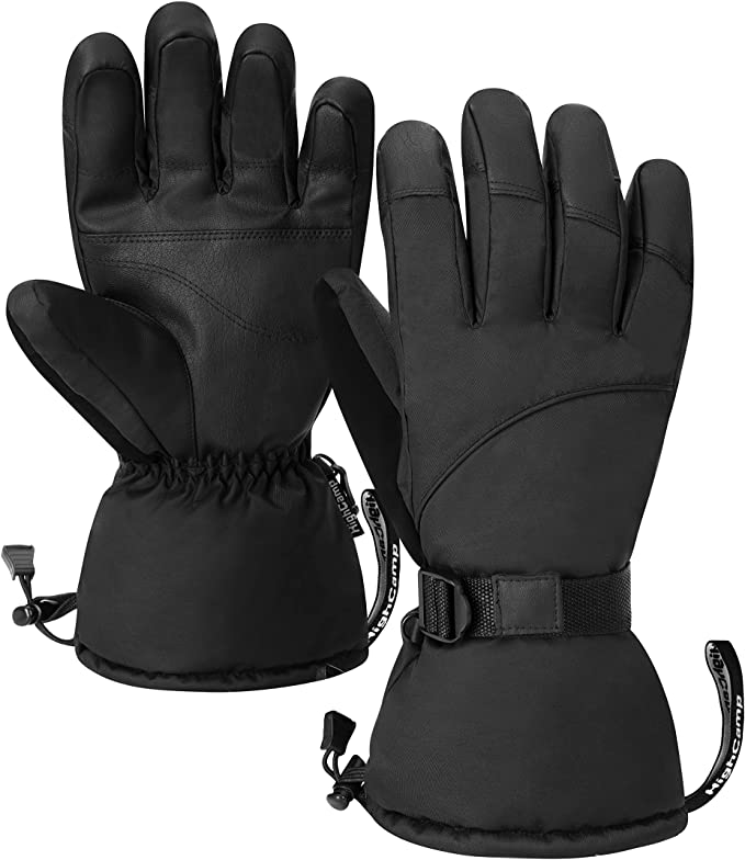 HIGHCAMP Women Men Winter Ski Gloves Waterproof Snow Gloves Warm for Outdoors Cold Weather Skiing Snowboarding