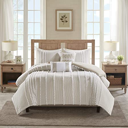 Harbor House Anslee Comforter Set, Full/Queen(92"x96"), Pom Pom Taupe,HH10-1689