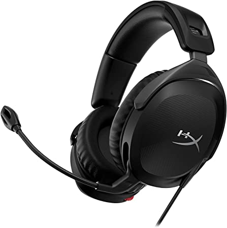 HyperX Cloud Stinger 2 Cuffie Circumaurali Leggere con Microfono, Funzione Swivel-to-mute, Driver da 50 mm, Compatibilità con PC, Nero, Taglia unica