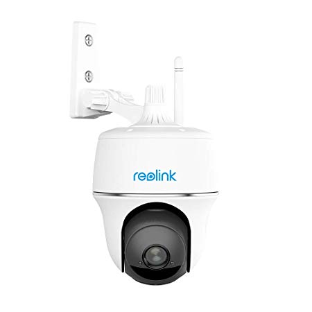 REOLINK Argus PT 1080p HD Solar/Rechargeable Battery-Powered Wireless Outdoor Home Security IP Camera, Pan Tilt, 2 Way Audio, Night Vision, PIR Motion Detection, Cloud Storage