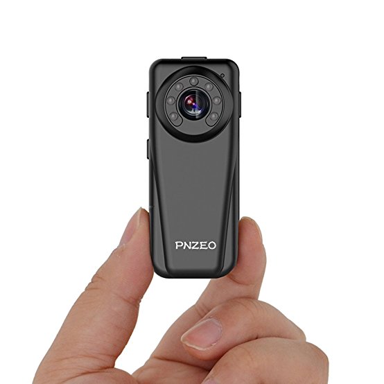 PNZEO F5 Mini Camera 1920x1080P Full HD Infrared night-vision Camera the portable camera recorder Wide-angle sports Cameras Body-worn camera Supports 128GB Micro SD Card