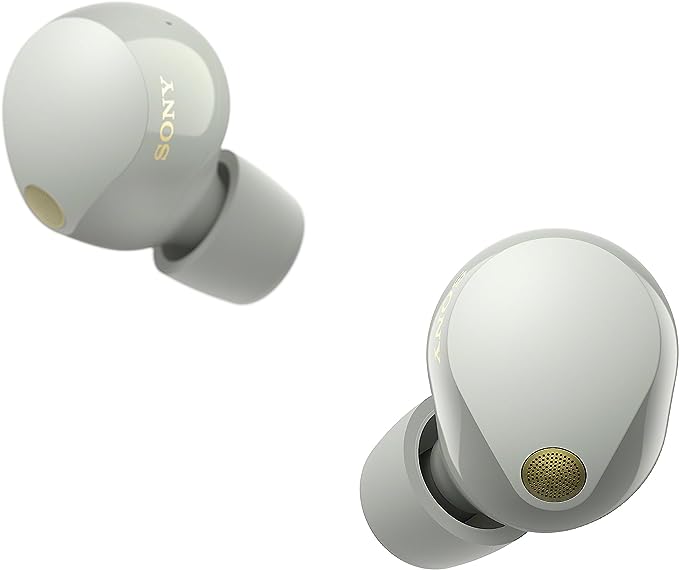 Sony WF-1000XM5 The Best Truly Wireless Bluetooth Noise Canceling Earbuds Headphones with Alexa Built in, Silver