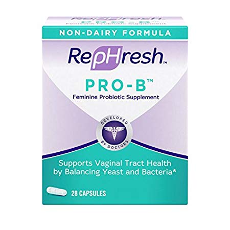 RepHresh New Pro-B Feminine Probiotic Supplement Non-Dairy Formula/Vegetarian Capsule