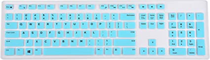 KeyCover - Keyboard Cover Compatible with Dell KM636 KB216 & Dell Optiplex 5250 3050 3240 5460 7450 7050 & Dell Inspiron AIO 3475/3670/3477 All-in one Desktop Keyboard - Mint