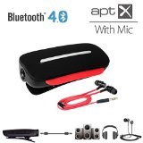 Avantree aptX 2-in-1 Bluetooth 40 Headphone Adapter Receiver and Wireless Clip-on Headset with Built-in Mic Support any 35mm Audio Devices Clipper