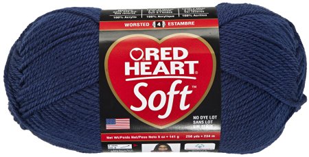 Red Heart  Soft Yarn, Navy