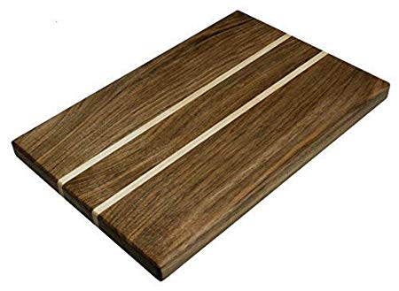 NaturalDesign Cutting Board 18 x 12 x 1.2 in Edge Grain Chopping Block Walnut & Maple Wood Hardwood Thick Durable & Resistant