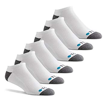 The Comfort Sock (TCS) Men's No Show Low Cut Sports Socks with Cushion for Running, Walking and Other Workouts