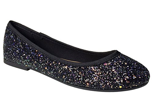 Bamboo Women's Round Toe Ballet Flats