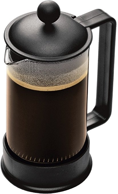 Bodum Brazil 3-Cup Glass Coffee Press, Black
