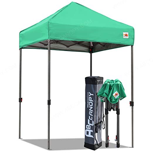 ABCCANOPY Pop Up Canopy 5'x5' Portable Canopy Tent Bonus Carry Bag Tent Stakes