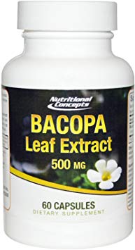 Nutritional Concepts Bacopa Leaf Extract - 500 mg - 60 Capsules