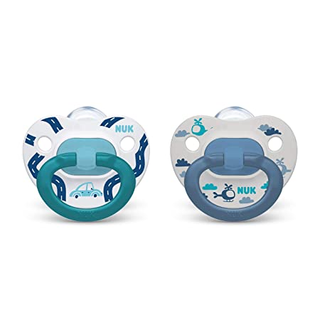 NUK Orthodontic Pacifiers, Boy, 18-36 Months, 2-Pack