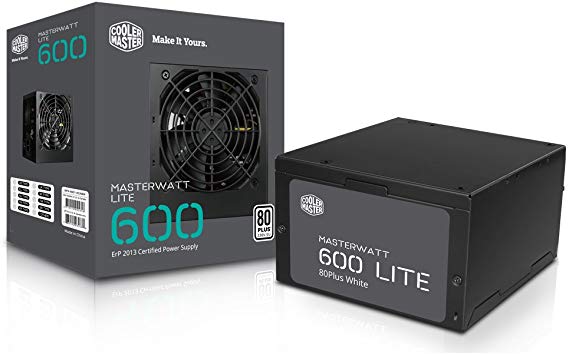 MasterWatt Lite 600W 80 Plus Power Supply