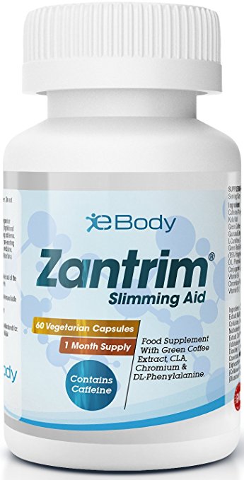 Zantrim® Fat Burners by eBody | Weight Loss Diet Pills | Slimming Pills for Men & Women | UK Manufactured (60 x Vegetarian Capsules)