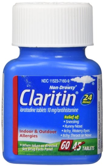 Claritin Non-Drowsy 24 Hour Indoor & Outdoor Allergy Antihistamine Tablets - 60 CT