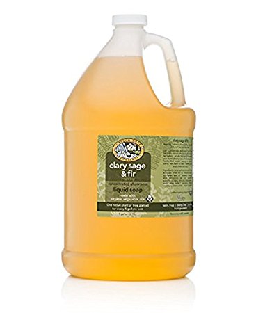 Oregon Soap Company - Liquid Castile Soap, Certified Organic and Natural Ingredients, Concentrated Multipurpose Soap (1 Gallon (128 oz), Clary Sage & Fir)
