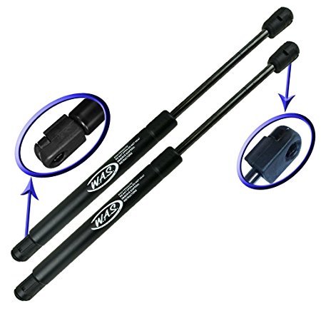 Two Rear Trunk Lid Gas Charged Lift Supports For 01-06 Chrysler Sebring, 06-10 Dodge Charger, 01-06 Dodge Stratus Vehicles Without Spoiler Non-Convertible Models. WGS-156-2