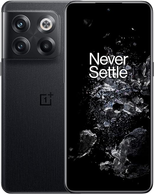 ONEPLUS 10T 5G 128GB, (T-Mobile Unlocked) OxygenOS, Android Smartphone, 6.7'' 120Hz Display, HyperBoost Gaming Engine, AI System Booster, Moonstone Black (with Generic Charger) (Renewed)