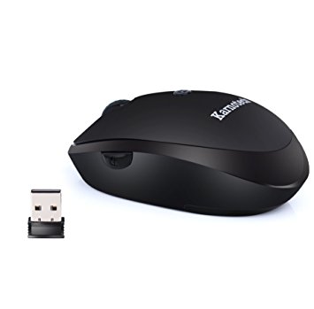 OUCOMI 2.4GHz Wireless Mouse with USB Receiver 1200 DPI Portable Mice with Mute