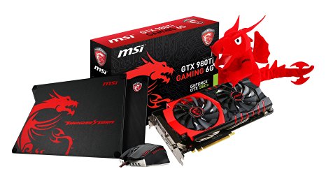 MSI NVIDIA GTX 980TI Gaming Kit with Graphics Card, Interceptor DS200 Mouse, Thunderstorm Alu Mousepad and Dragon Doll