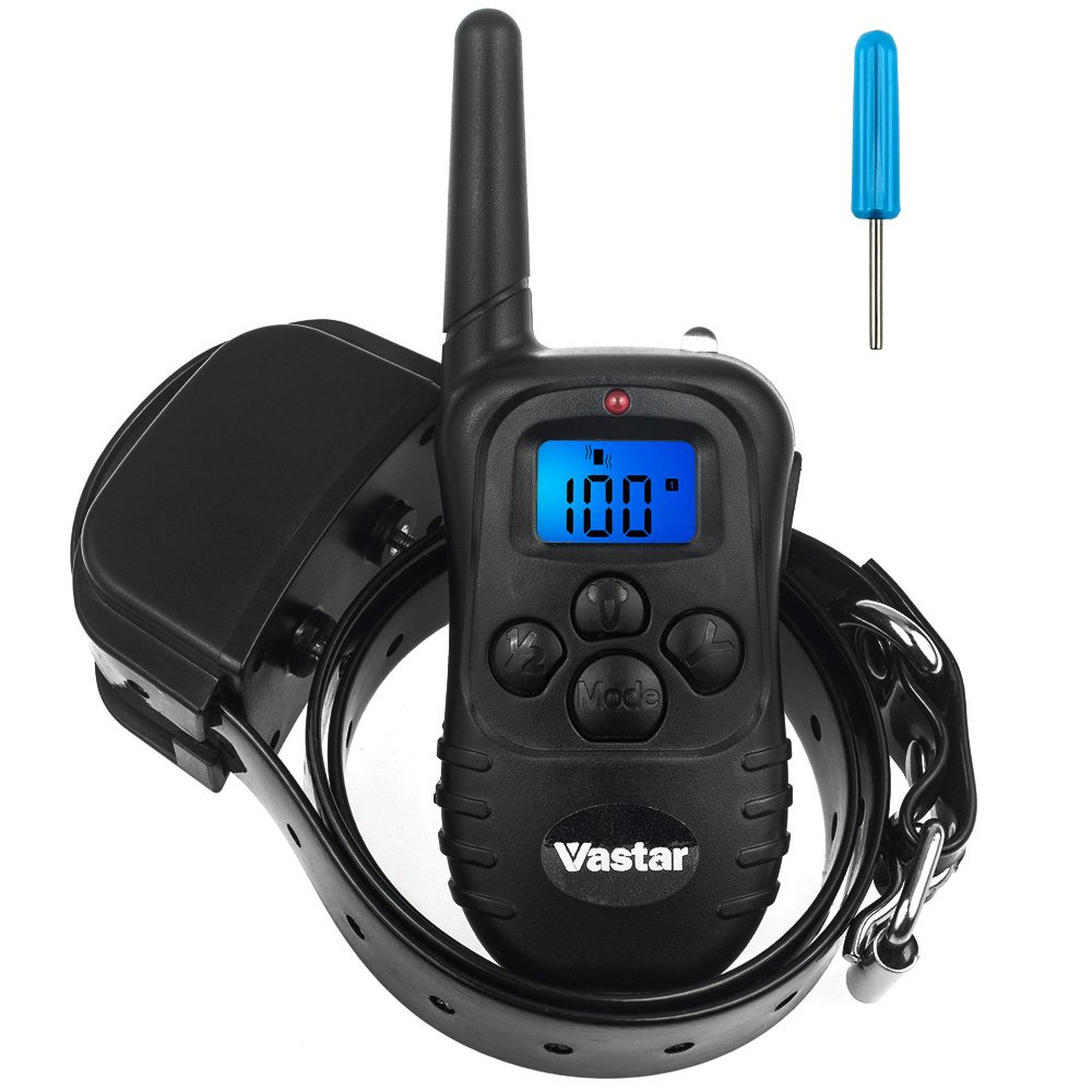 New Model Vastar 330 yard Rechargeable Remote Dog Training Shock Collar  for 15 to 100 lbs Breed VibrationShock E-Collar