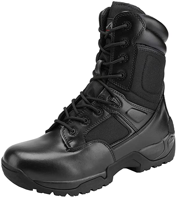 NORTIV 8 Men's Military Tactical Work Boots Hiking Motorcycle Combat Boots