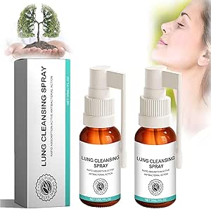 Lung Cleansing Spray, Herbal Spray Cleansing Lung, Clears Lungs and Relieves Breathing, Lung Cleanse Mistm (2 pcs)