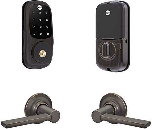 Yale Assure Lock Connected by August Touchscreen Deadbolt with Wifi and Valdosta Lever - Works with Amazon Alexa, Google Assistant and HomeKit