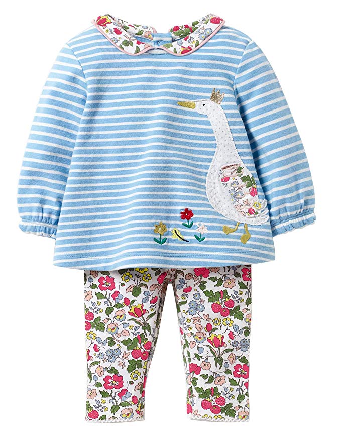 Fiream Girls Cotton Cute Print Long Sleeve Clothing Set