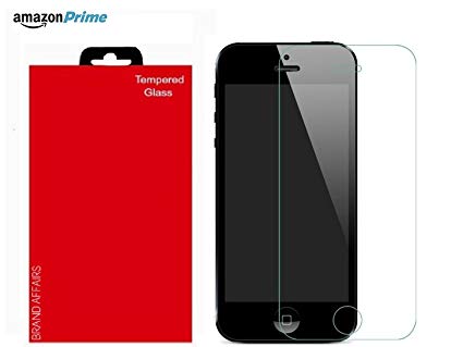 Brand Affairs Tempered Glass Screen Protector Guard for Apple iPhone 5 5C 5S Transparent
