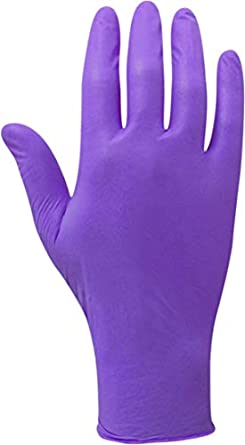 Kimberly-Clark 50601 12 In. Nitrile-Xtra Powder-Free Exam Gloves, S, 0.006" Height, 3.15" Wide, 12.2" Length, Nitrile, Purple (Pack of 50)