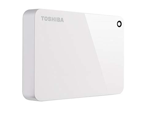 Toshiba Canvio Advance 4TB Portable External Hard Drive USB 3.0, White (HDTC940XW3CA)