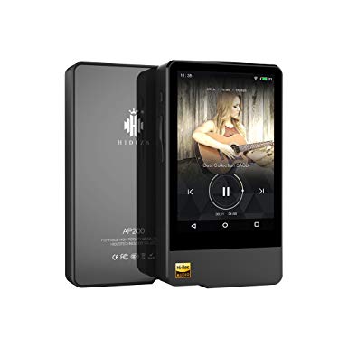 HIDIZS AP200 Hi-Res Certified WiFi Bluetooth MP3 Player High Resolution Digital Audio Player Portable Wireless Smart Touch Music Player for Android System (Black)