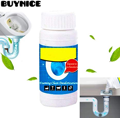 Pipe Dredge Deodorant,Powerful Sink and Drain Cleaner,Magic Bubble Bombs Fast Foaming Pipe Cleaner Deodorant Strong Cleaning Agent Tool for Kitchen Toilet Pipeline Quick Cleaning 1 pack