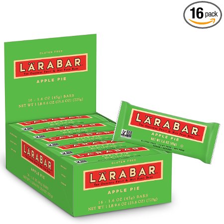Larabar Gluten Free Bar, Apple Pie, 1.6 oz Bars (16 Count)