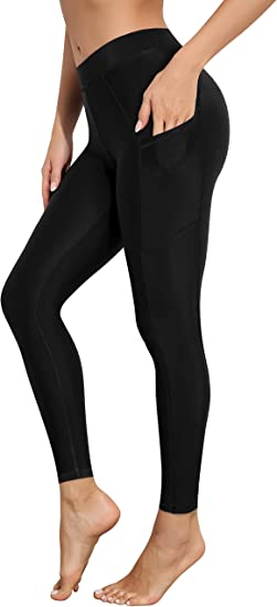 ATTRACO Womens Swim Pants with Pockets Long Swim Leggings High Waisted Swimming Pants