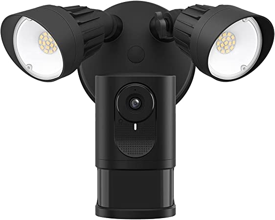 eufy Security Floodlight Camera E with Built-in AI, 2K Resolution, 2-Way Audio, No Monthly Fees, 2000-Lumen Brightness, Weatherproof, Existing Outdoor Wiring and Weatherproof Junction Box Required