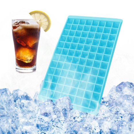 Ice Ball Maker - Oumers Mini Ice Cube Trays Ice Cube Molds, 96pcs 0.7 Inch Diamond Ice Ball Mold Small Ice Diamond, For Whiskey or Cocktail Blue