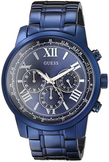 GUESS Men's U0379G5 Iconic Blue Chronograph Watch